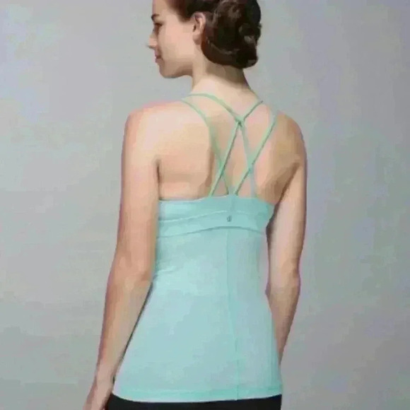 Lululemon Patience Tank Aquamarine / Opal Size 6 - Picture 3 of 7